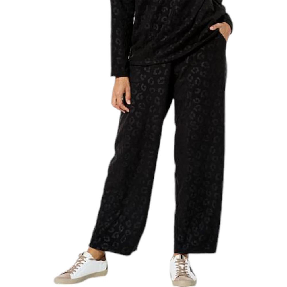 Comfort Code Leopard-Embossed Fleece Pull-on Lounge Pant Black - Regular